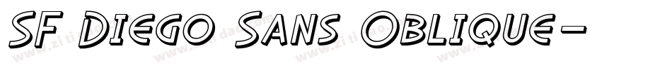 SF Diego Sans Oblique字体转换